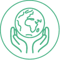 Ikona planety – globalna odpowiedzialność marki DEQS